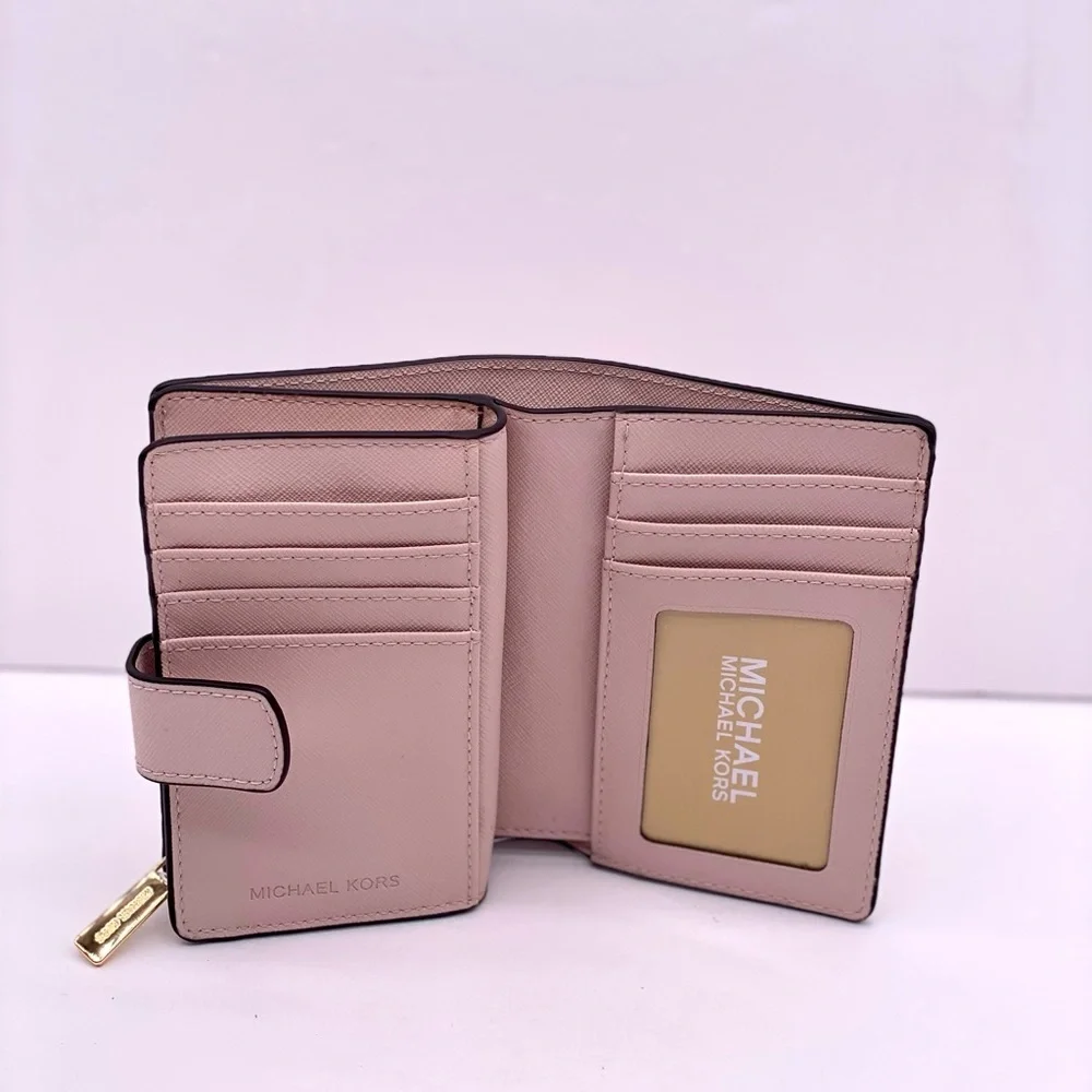 Michael Kors Jet Set Travel Medium Bifold Wallet Pink